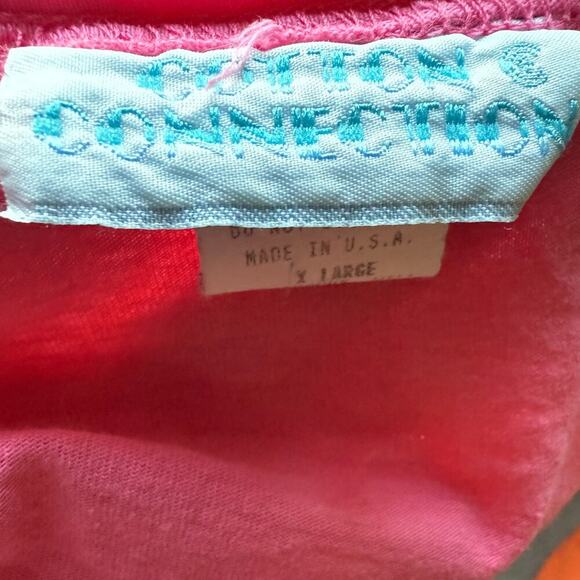 Vintage Cotton Connection Pink Sun Print Maxi Shirt Dress XL Artsy Unique Retro - Picture 6 of 9